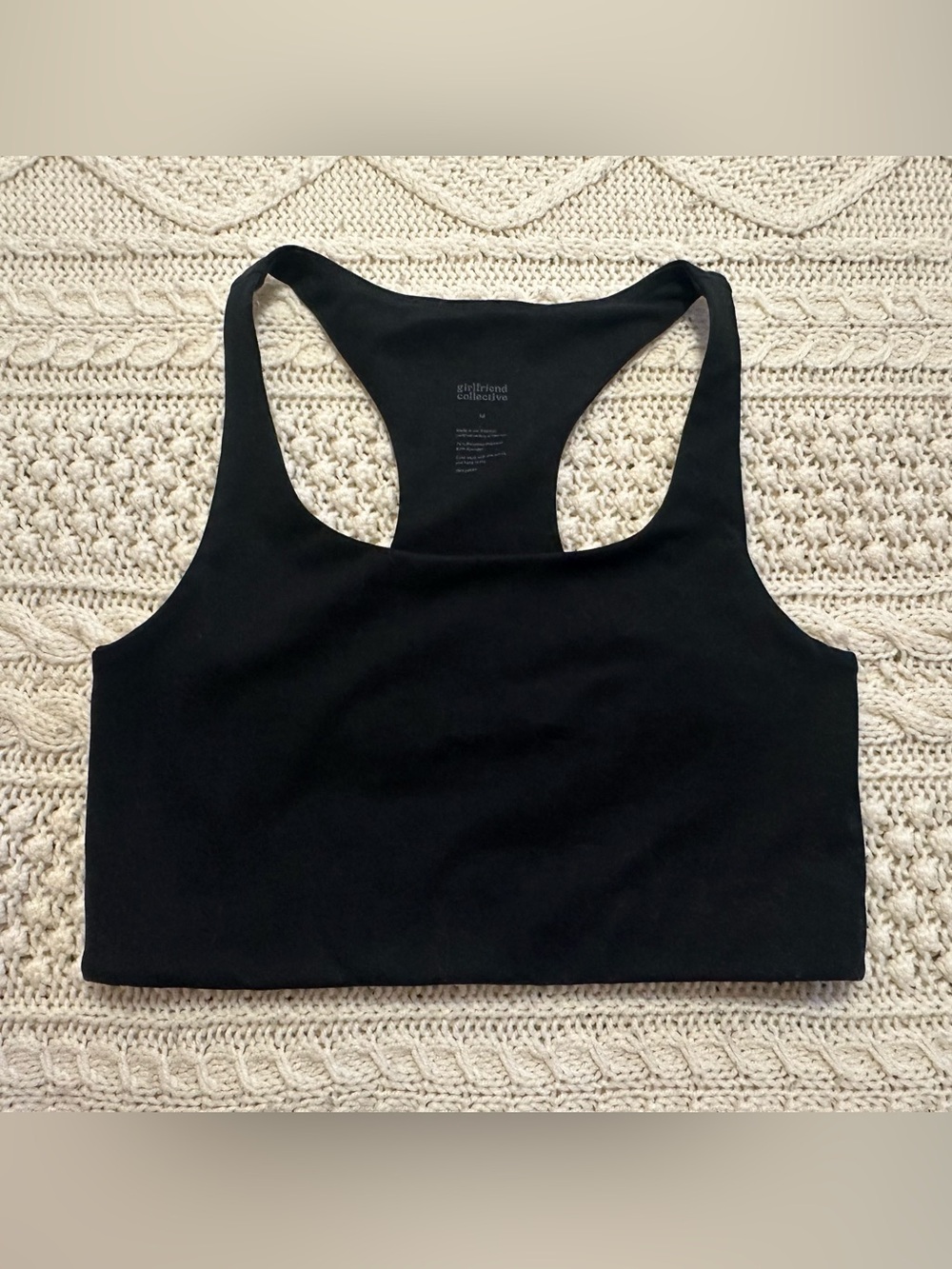girlfriend collective - Paloma racerback sports bra - Black - Medium